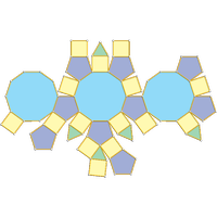 Tridiminished rhombicosidodeca. (J83)