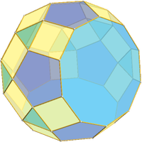 Metabidiminished rhombicosidodeca. (J81)